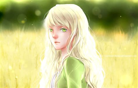Anime Girl White Hair Yellow Eyes Anime Wallpaper Hd