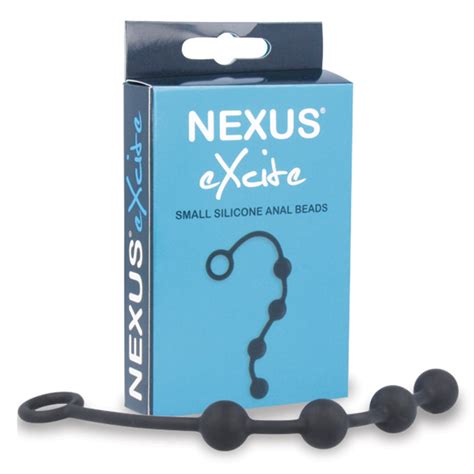 Nexus Excite Silicone Anal Beads Black
