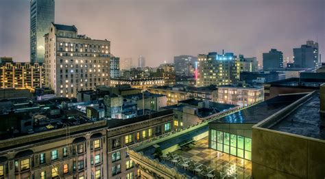 City Rooftop Background Night Anime Jelitaf