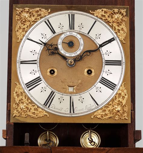 An English Late 17th Century Longcase Clock Dial Signed Daniel Le Count London Bukowskis