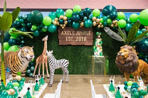 Jungle Themed Birthday Parties Elegant Tea Time Wedding And Event Styling