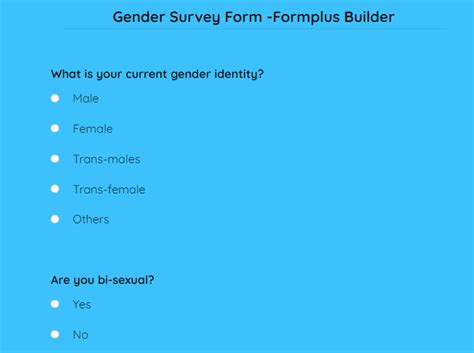25 Ways To Write Gender Survey Questions