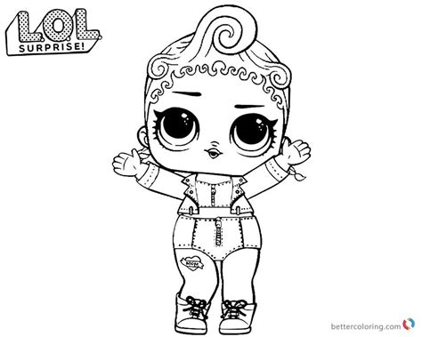 Lol Surprise Coloring Pages Pink Baby Free Printable Coloring Pages