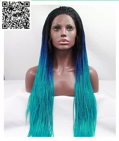 Legendwig Box Braide Lace Front Wig Sintetica Black African American