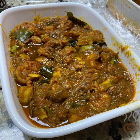 Kerala Easy Prawns Curry With Coconut Milk Cake