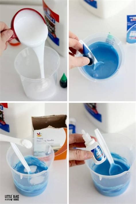 How To Make Slime Without Borax Little Bins For Little Hands How To