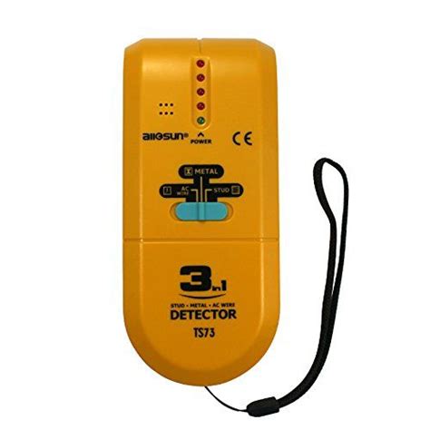 Precisely locate hidden stud, wooden frames, live wire and metal pipes inside wall. Metal Detectors - allsun 3 in 1 Metal Detector LED Wood ...