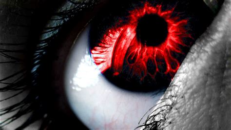 Closeup View Of Red Black Pupil Eye Hd Red Wallpapers Hd Wallpapers