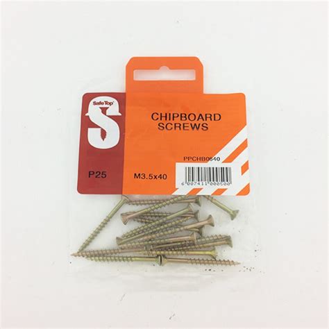 Pre Pack Chipboard Screws M35 X 40mm Quantity25 Safetop Cashbuild