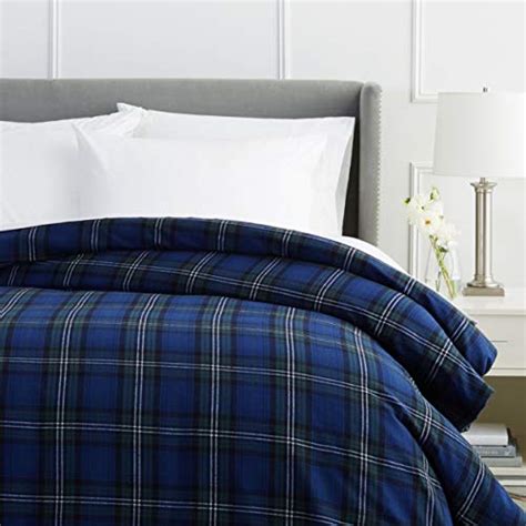 Pinzon Plaid Flannel Duvet Cover Twin Blackwatch Plaid