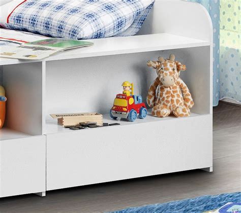 Cabin beds kids beds at argos. Stella White Wooden Kids Low Sleeper Cabin Storage Bed