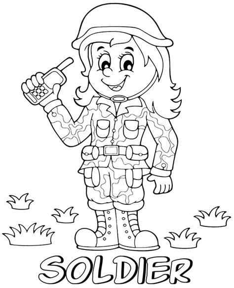 Army Soldier Coloring Pages