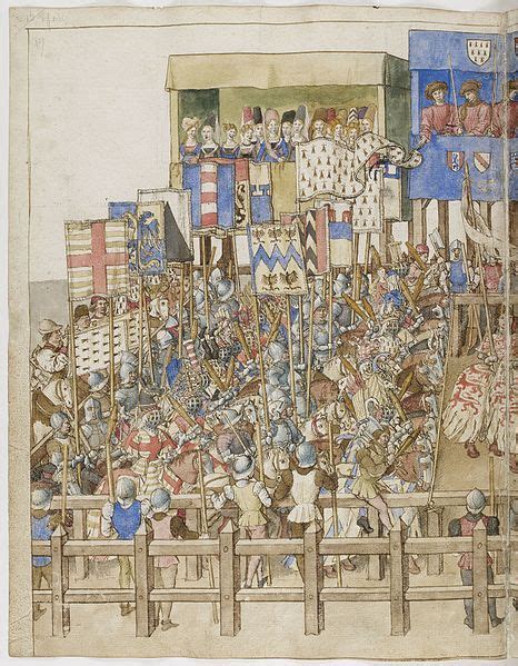 An Illustration Of A Battle Scene With Knights And Knights In The