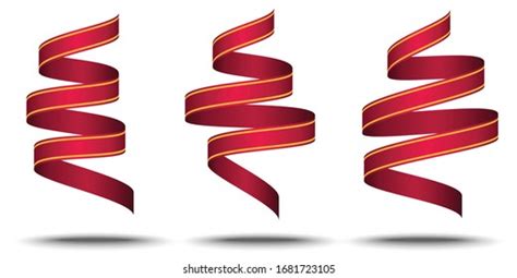 Set Red Arch Banner Iconred Baner Stock Vector Royalty Free