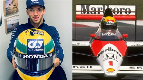 Buy now any george russell full scale replica helmet. Pierre Gasly reveals Ayrton Senna tribute helmet ahead of ...