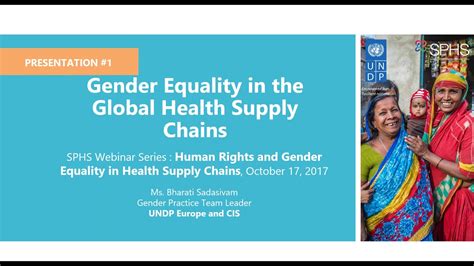 Sphs Webinar Human Rights And Gender Equality In The Global Health Supply Chains Youtube