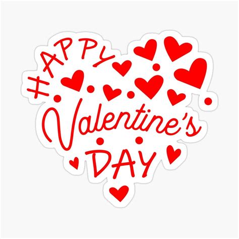 Happy Valentines Day Sticker By Lemoncreations In 2021 Happy