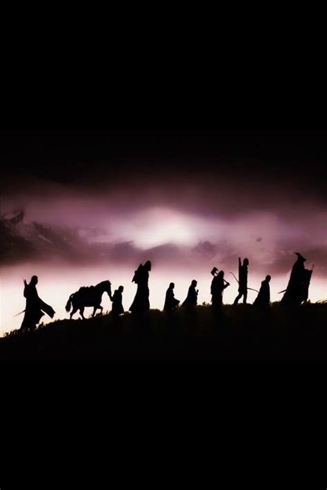 Lord Of The Rings Fellowship Silhouette Lord Of The Rings