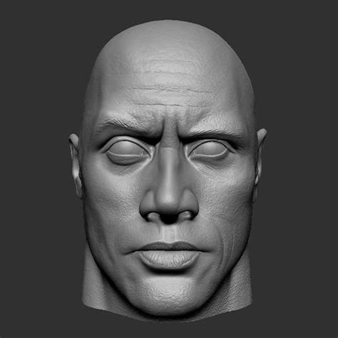 Dwayne Johnson 3D Model 3D Printable CGTrader