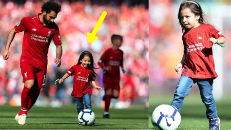 Salahs Daughter Scores A Goal Mohamed Salah Daughter Kayan Youtube