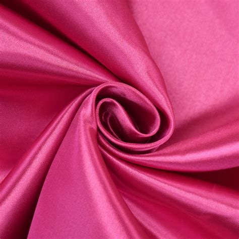 polyester satin bright pink fabrics