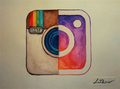 Watercolor Old Vs New Instagram Logo By Lidraw New Instagram Logo