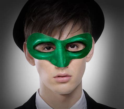 Going green never looked so good. New Quality Handmade DIY Mask Halloween Green Lantern Mask Cosplay Costume Paper Mache Pulp Mask ...