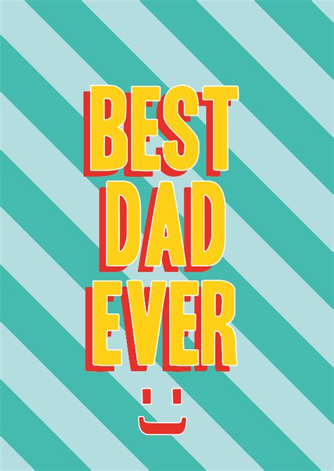 Kies uit de gratis thema's en personaliseer je eigen vaderdagkaart ✅gemakkelijk ontwerpen ⏰ snelle levering. Best dad ever vaderdagkaart - Vaderdag kaarten | Kaartje2go