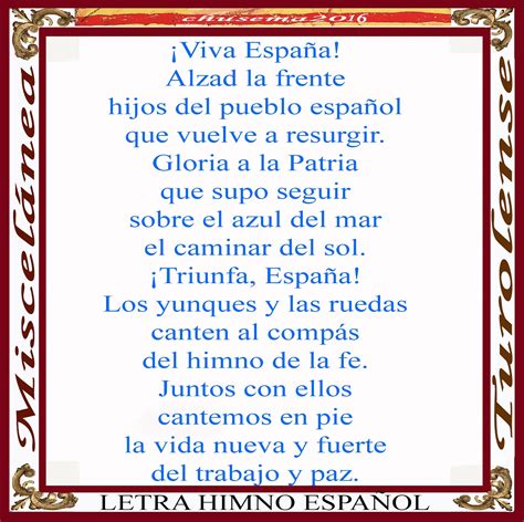 Himno De Espana Con Letra