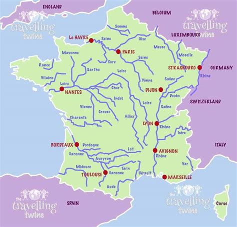 The Longest Rivers In France The Travelling Twins