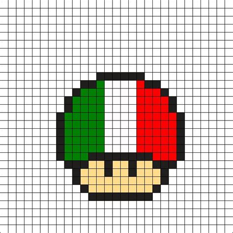 Italyflagmushroom By Tasharh On Kandi Patterns Perler Bead Art