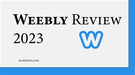 Weebly Review 2023 Features Pros And Cons