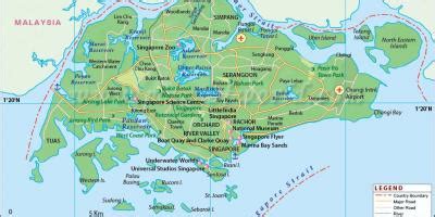 A map legend is a side table or box on a map that shows the meaning of the symbols, shapes, and colors used on the map. Singapore map - Map sg (Republic of Singapore)
