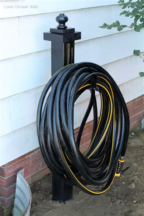 Diy Garden Hose Holder Love Grows Wild