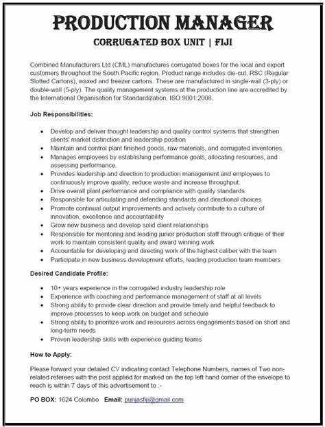 Pharmacy assistant job description template. 23 Production Supervisor Resume Examples in 2020 | Nanny ...