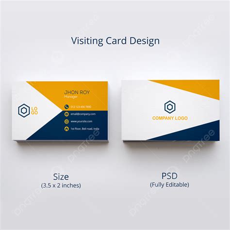 Visiting Card Design Template Download On Pngtree