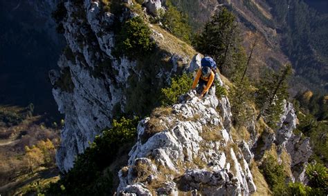 Auf Dem Ostgrat Zum Traunstein Gipfel 1691m Foto And Bild Bergwelt