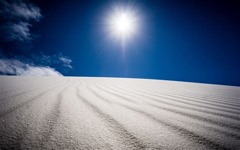 Download Wallpaper 3840x2400 Desert Sand Sun Landscape Sunlight 4k