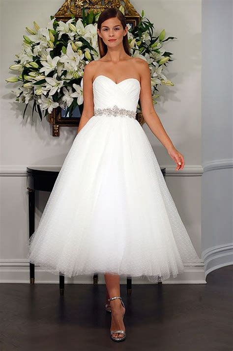 Top 40 Most Loved Tea Length Wedding Dresses Deer Pearl Flowers