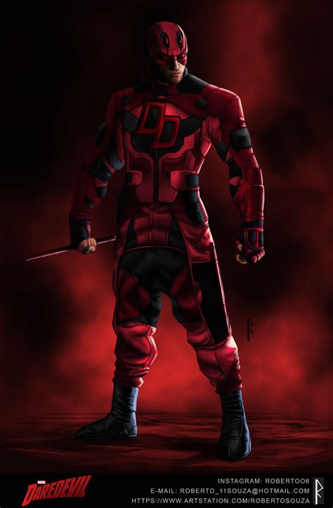 Artstation Daredevil Suit Design Daredevil Suit Daredevil