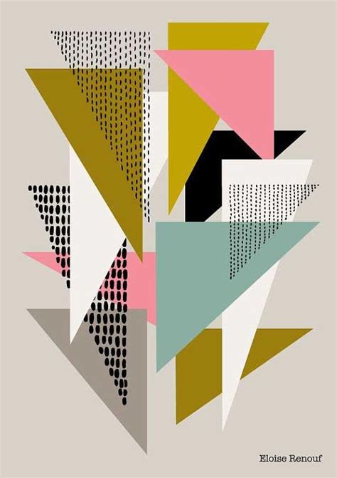 Simple Shapes No4 Giclee Print In 2020 Geometric