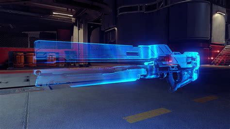 Artstation Halo 5 Guardians Weapon Hologram Material 1