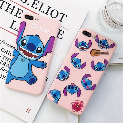 Cute Cartoon Stitch Soft Silicone Cover Back Phone Case For Iphone 6 6s