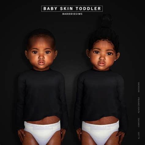 Baby Skin Toddler Badddiesims On Patreon Sims 4 Toddler Toddler Cc