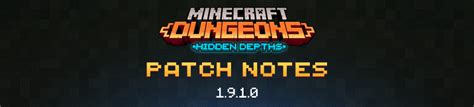 Ominous ocean dlc minecraft dungeons hidden depths. Minecraft Dungeons Patch Notes - Home