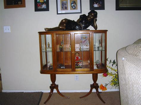 Cabinet has mirrored back and two adjustable glass shelves, as w. Unique Curio Cabinet For Sale | Antiques.com | Classifieds