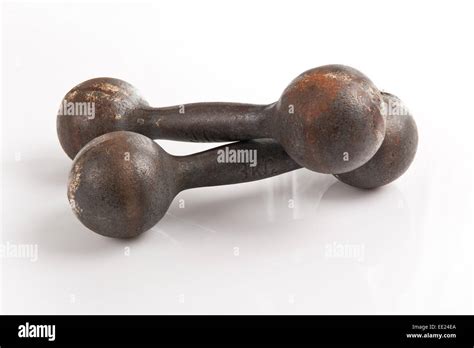 Old Steel Weights Stock Photo Alamy