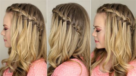 How To Do A Waterfall Braid Youtube