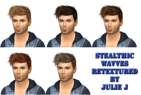 Simsworkshop Stealthic Wavves Retextured By Julie J Sims 4 Hairs