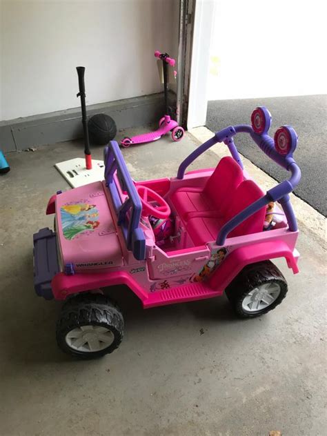 Power Wheels Disney Princess Jeep Wrangler Ride On Toy With Sounds